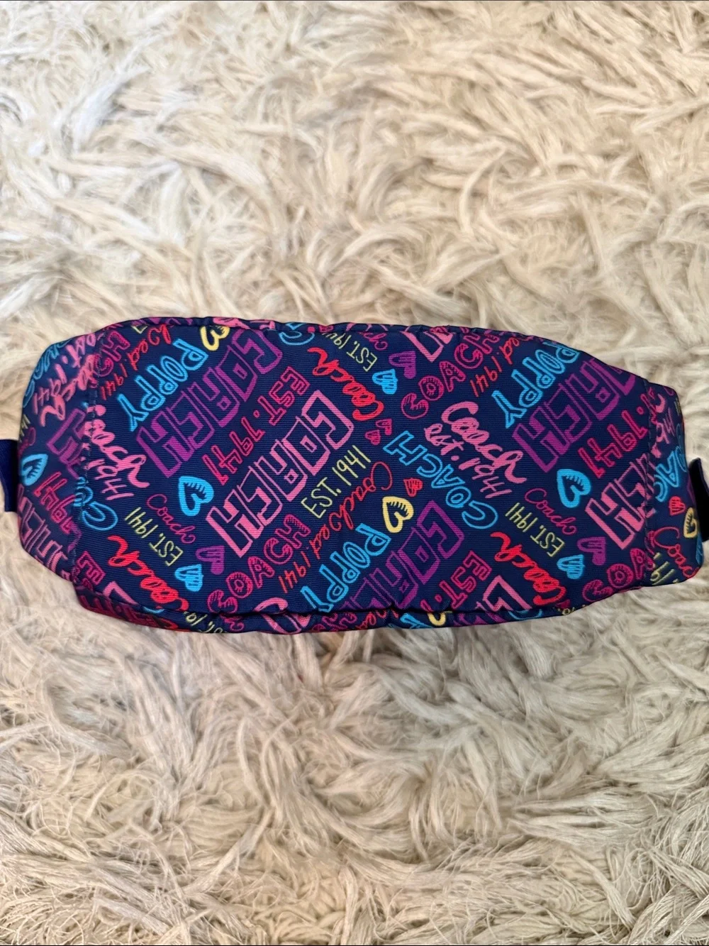 Coach Poppy Graffiti Colorful Cosmetic Case Bag Rare Retired Limited Edition